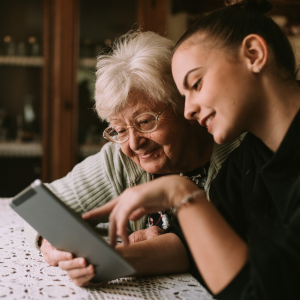 someone getting an insurance quote on a computer