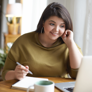 someone getting an insurance quote on a computer